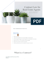 UNIT 1 - Contract Law For Real Estate Agents
