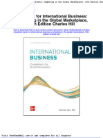 Test Bank For International Business Competing in The Global Marketplace 13th Edition Charles Hill
