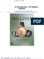 Test Bank For Precalculus 11th Edition Sullivan