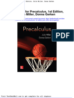 Test Bank For Precalculus 1st Edition Julie Miller Donna Gerken