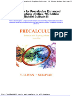 Test Bank For Precalculus Enhanced With Graphing Utilities 7th Edition Michael Sullivan III