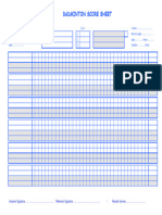 Umpire Scoresheet