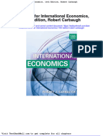 Test Bank For International Economics 14th Edition Robert Carbaugh