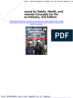 Solution Manual For Safety Health and Environmental Concepts For The Process Industry 2nd Edition