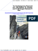 Test Bank For Contemporary Financial Management 13th Edition R Charles Moyer James R Mcguigan Ramesh P Rao