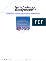 Test Bank For Principles and Applications of Assessment in Counseling 4th Edition