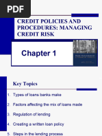 CHAP 1 Lending Policies and Procedures