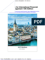 Test Bank For International Financial Management 13th Edition