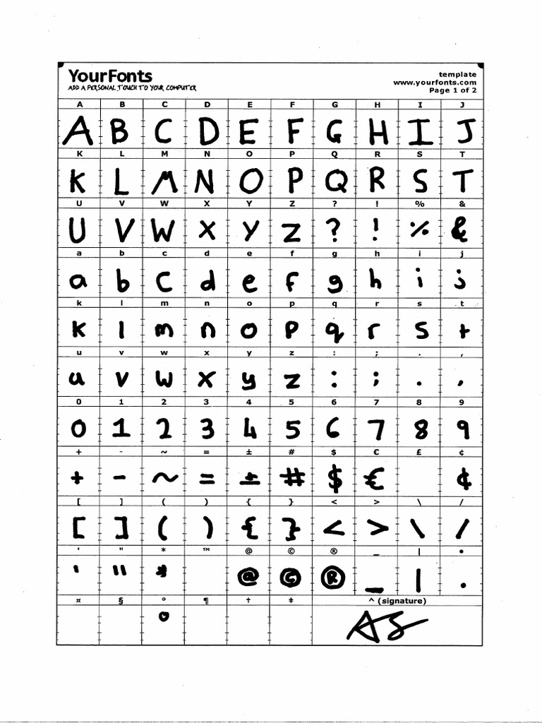 Font PDF