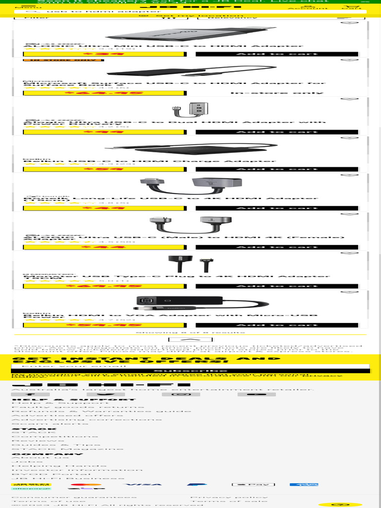 Search Results 'Usb To Hdmi Adapter' JB HiFi PDF Hdmi Computing