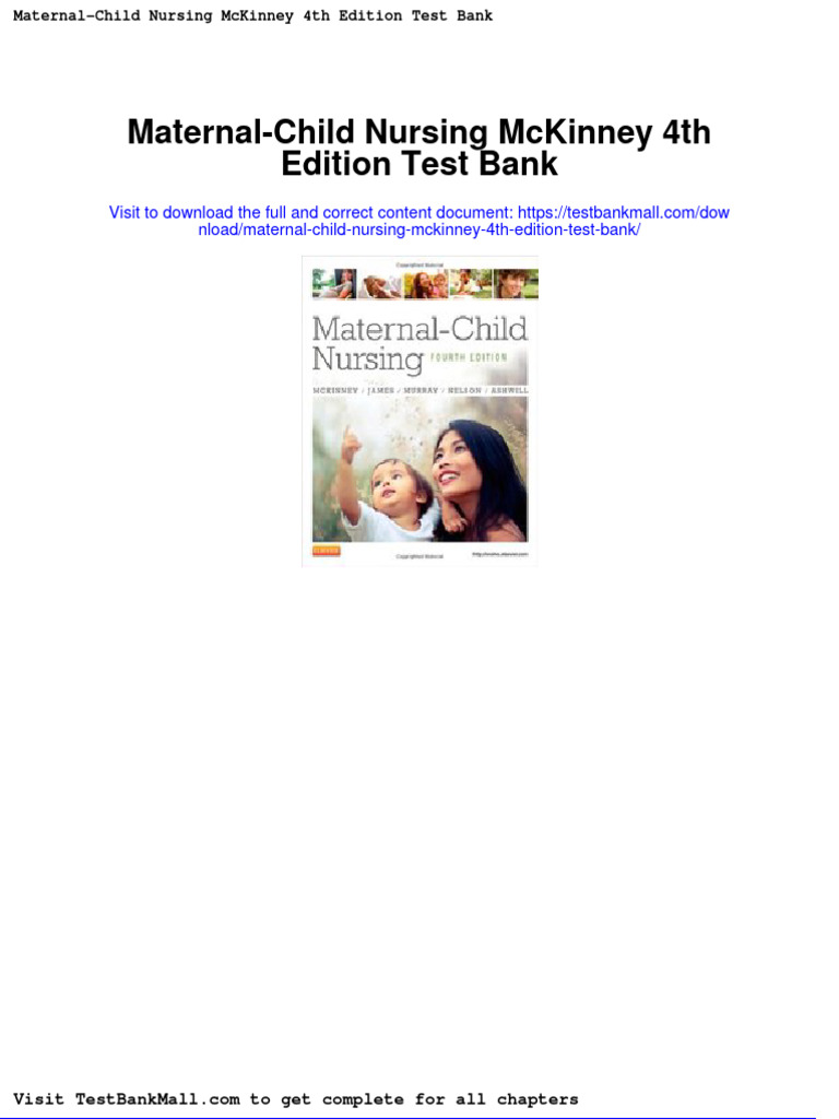 Maternal Child Nursing Mckinney 4th Edition Test Bank PDF