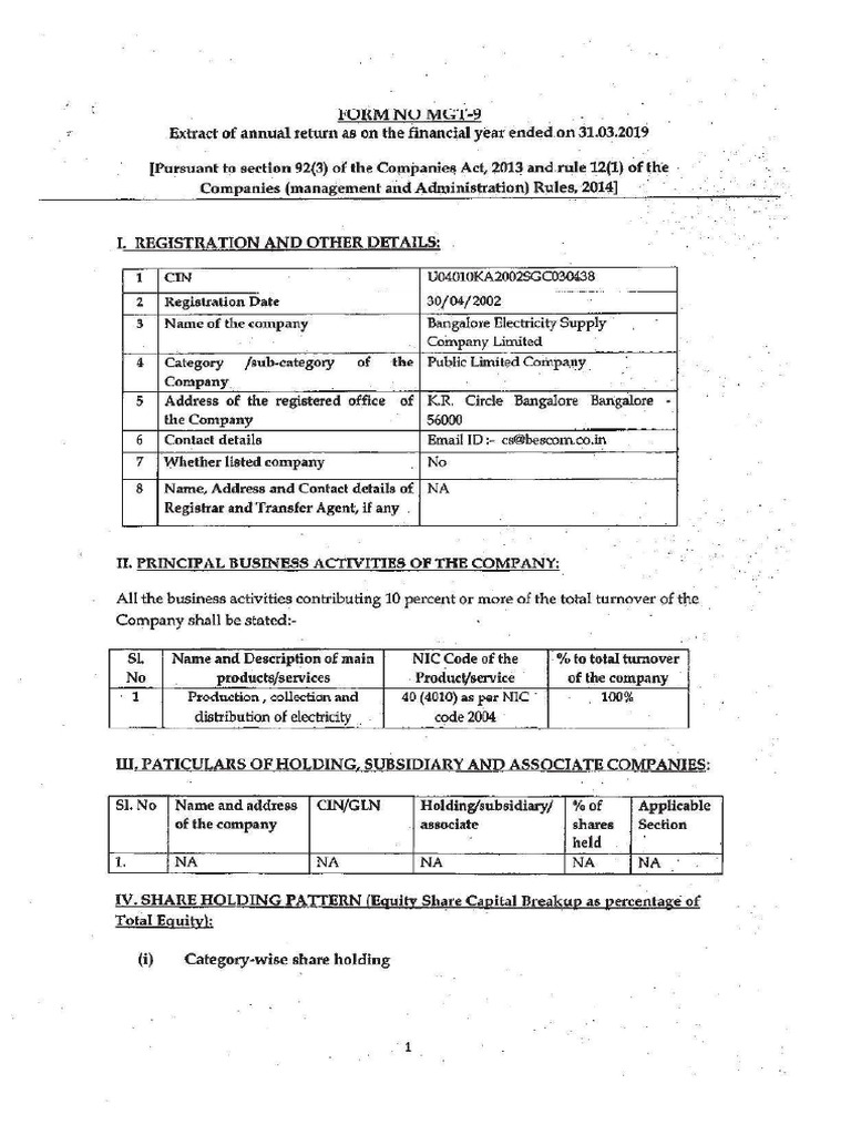 MGT 9 | PDF