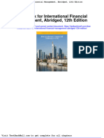 Test Bank For International Financial Management Abridged 12th Edition