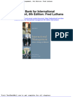 Test Bank For International Management 8th Edition Fred Luthans