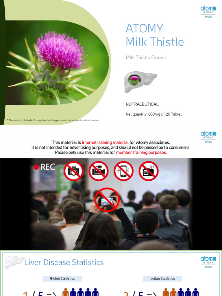 Milk Thistle - Product Presentation | PDF | Liver | Cirrhosis