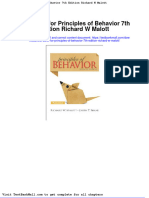 Test Bank For Principles of Behavior 7th Edition Richard W Malott