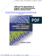 Solution Manual For Essentials of General Organic and Biochemistry 3rd Edition Denise Guinn