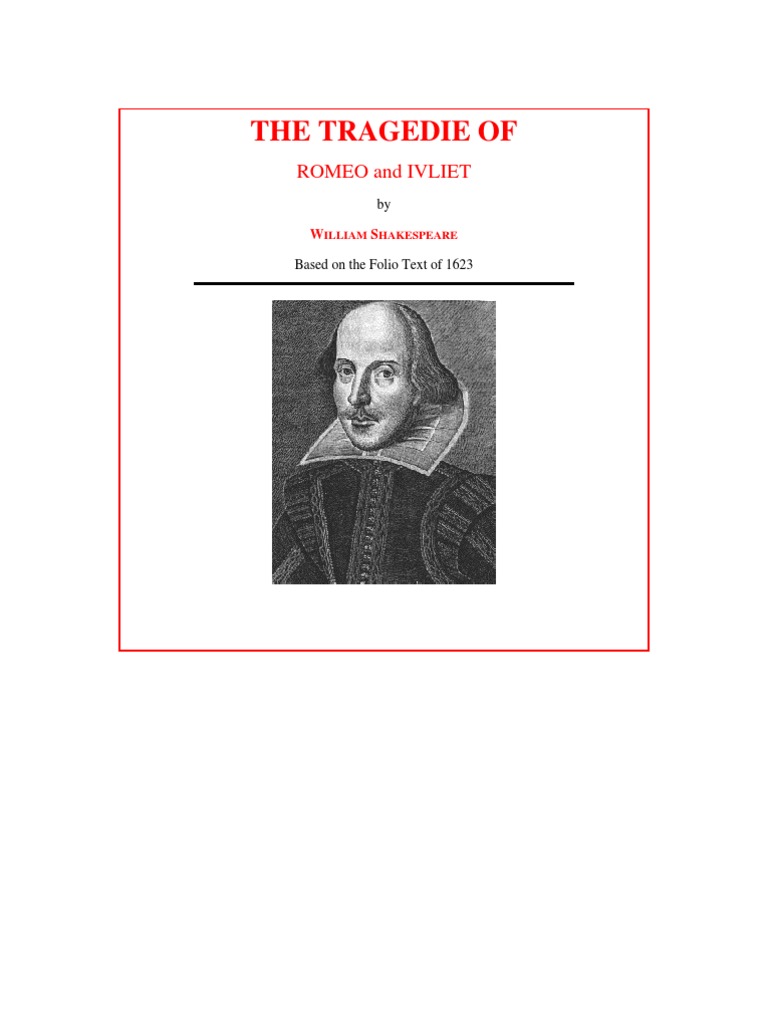 Romeo Juliet by William Shakespeare | PDF