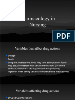C. Pharmacology in Nursing