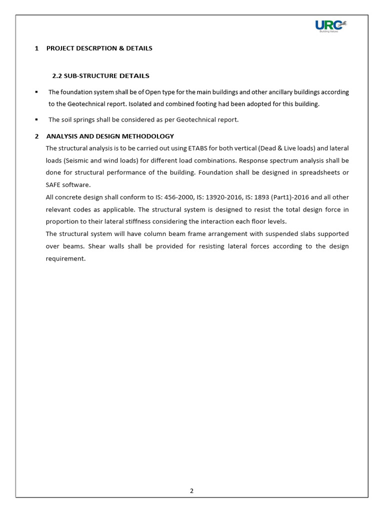 Structural Analysis for UTS Building 3 | PDF