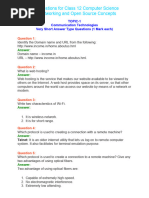 Important Questions For Class 12 Computer Science Networking