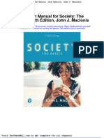 Solution Manual For Society The Basics 15th Edition John J Macionis