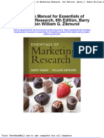 Solution Manual For Essentials of Marketing Research 6th Edition Barry J Babin William G Zikmund
