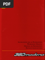Ferrari 360 Modena オーナーズマニュアル FERRARI 360 Modena 1999-2005 Workshop Manual | PDF Download – Car