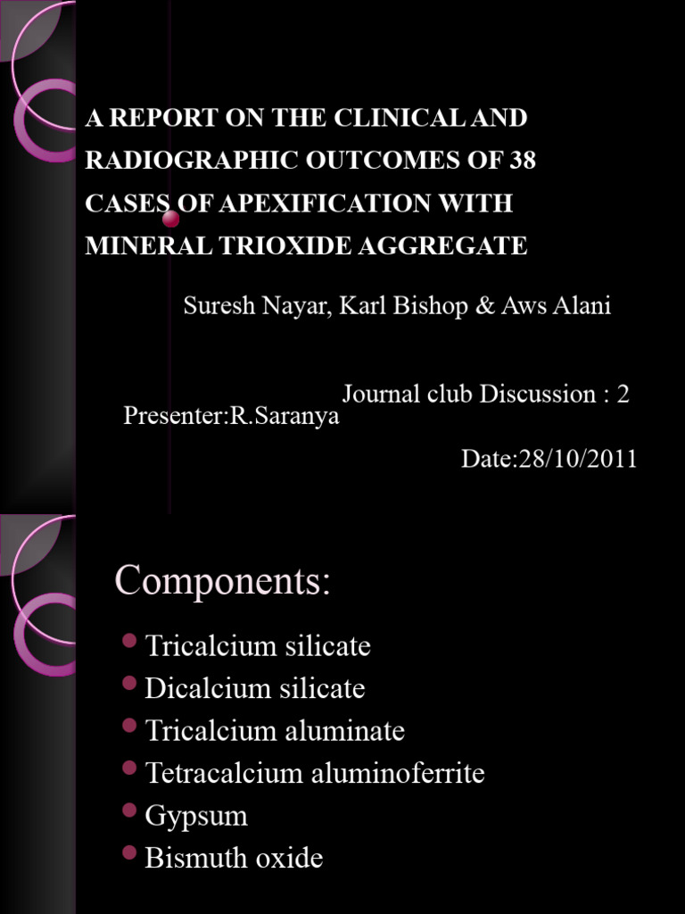A Report On The Clinical and Radiographic 1 PDF Clinical