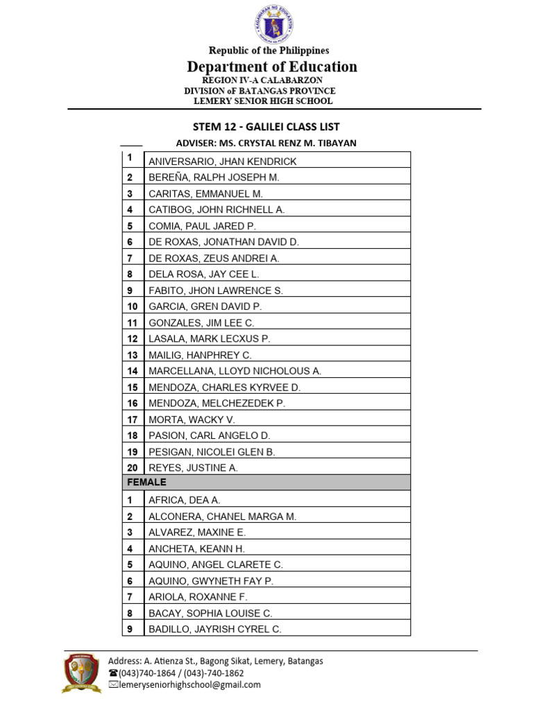 class-list-galilei-pdf