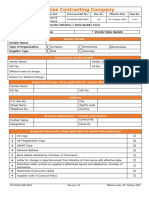 FM-DIV03-MPD-0005 Vendor Deletion or Data Update Form