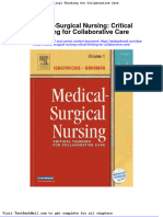 Medical Surgical Nursing Critical Thinking For Collaborative Care