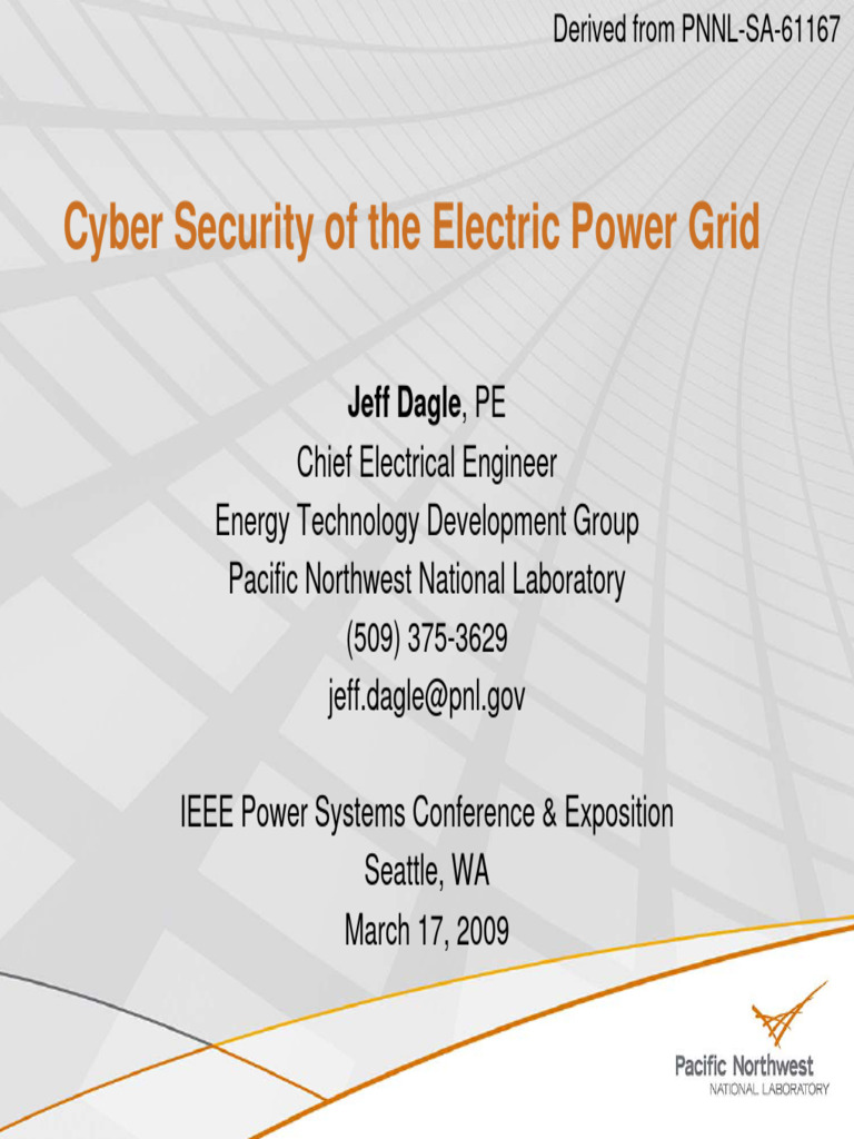Cybersecurity Challenges in Electric Grid | PDF | Computer Security ...