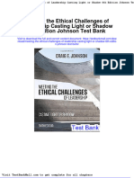 Meeting The Ethical Challenges of Leadership Casting Light or Shadow 6th Edition Johnson Test Bank