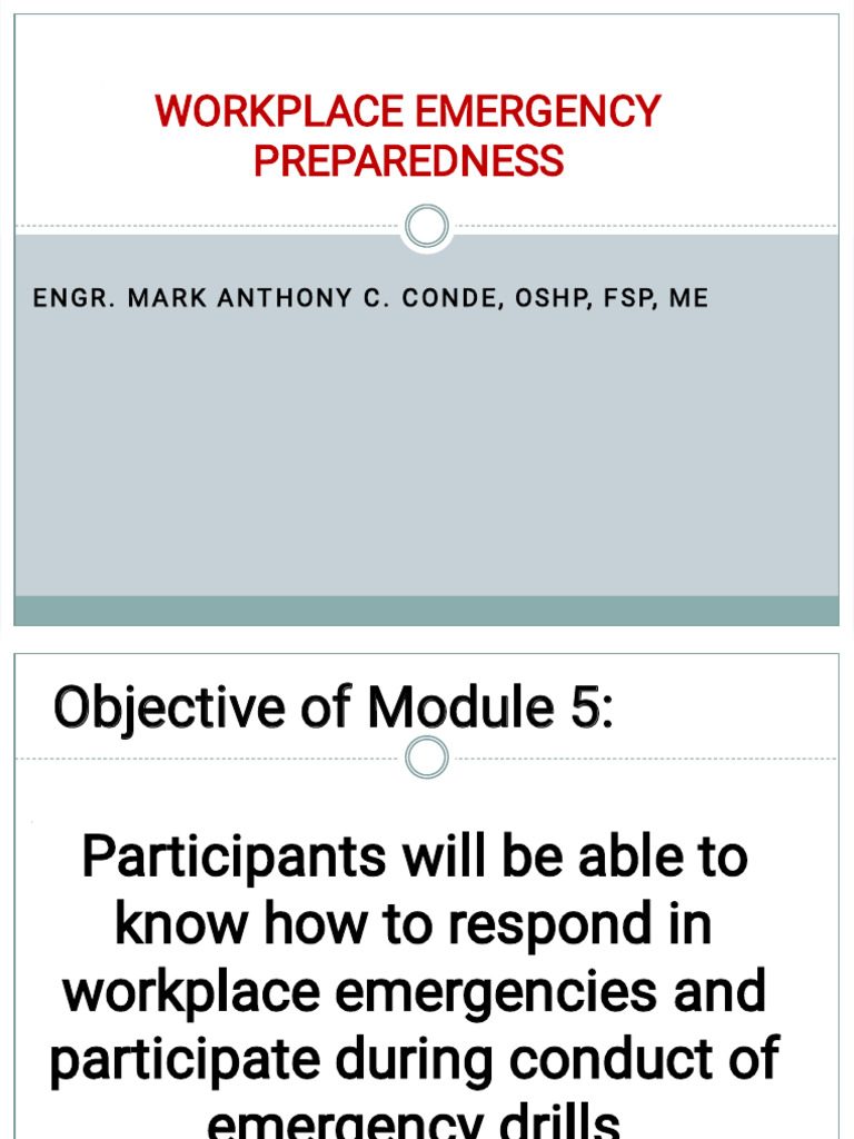AC2 Module 5 | PDF | Emergency Management | Emergency