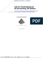 Test Bank For Cornerstones of Managerial Accounting 5th Edition