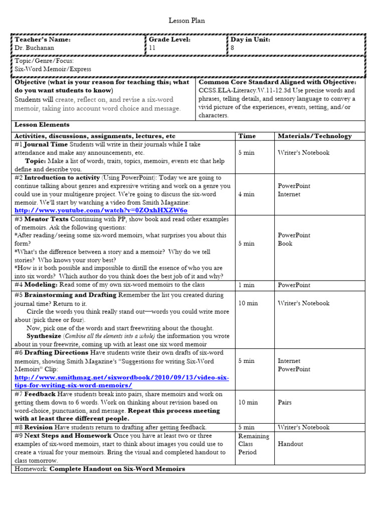 six-word-memoir-lesson-plan-pdf-lesson-plan-cognition