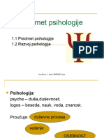 Predmet Psihologije