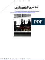 Test Bank For Corporate Finance 2nd Canadian Edition Berk