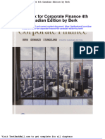 Test Bank For Corporate Finance 4th Canadian Edition by Berk