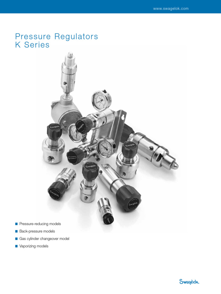 K Series Pressure Reducing Regulators | PDF | Valve | Pipe (Fluid ...