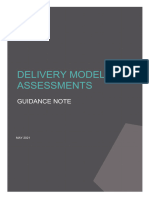 Delivery Model Assessment Guidance Note May 2021