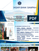 Dasar Dasar Bank Sampah Pak Bambang Suwerda Puslatmas 2021