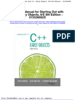 Solution Manual For Starting Out With C Early Objects 8 e 8th Edition 013336092x