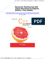 Solution Manual For Starting Out With C From Control Structures To Objects 9th Edition Tony Gaddis