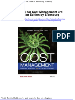 Test Bank For Cost Management 3rd Canadian Edition by Eldenburg