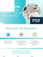 Blue and White Gradient Modern Healthcare Business Professional Medical Center Presentation
