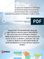 Materi Terkait SE 43 TTG Identifikasi Potensi Pelanggaran