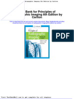 Test Bank For Principles of Radiographic Imaging 6th Edition by Carlton
