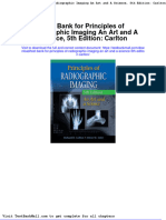 Test Bank For Principles of Radiographic Imaging An Art and A Science 5th Edition Carlton